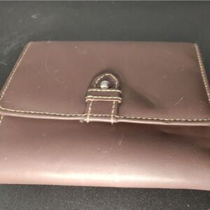 NWT Brown Buxton‎ genuine leather wallet